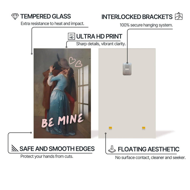 Artronauts Glass Print Be Mine - Tempered Glass Wall Art