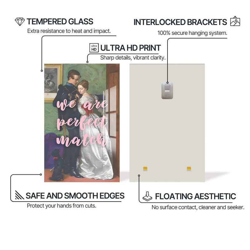 Artronauts Glass Print We Are Perfect - Tempered Glass Wall Art