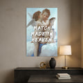 Artronauts Glass Print Match Made Heaven - Tempered Glass Wall Art