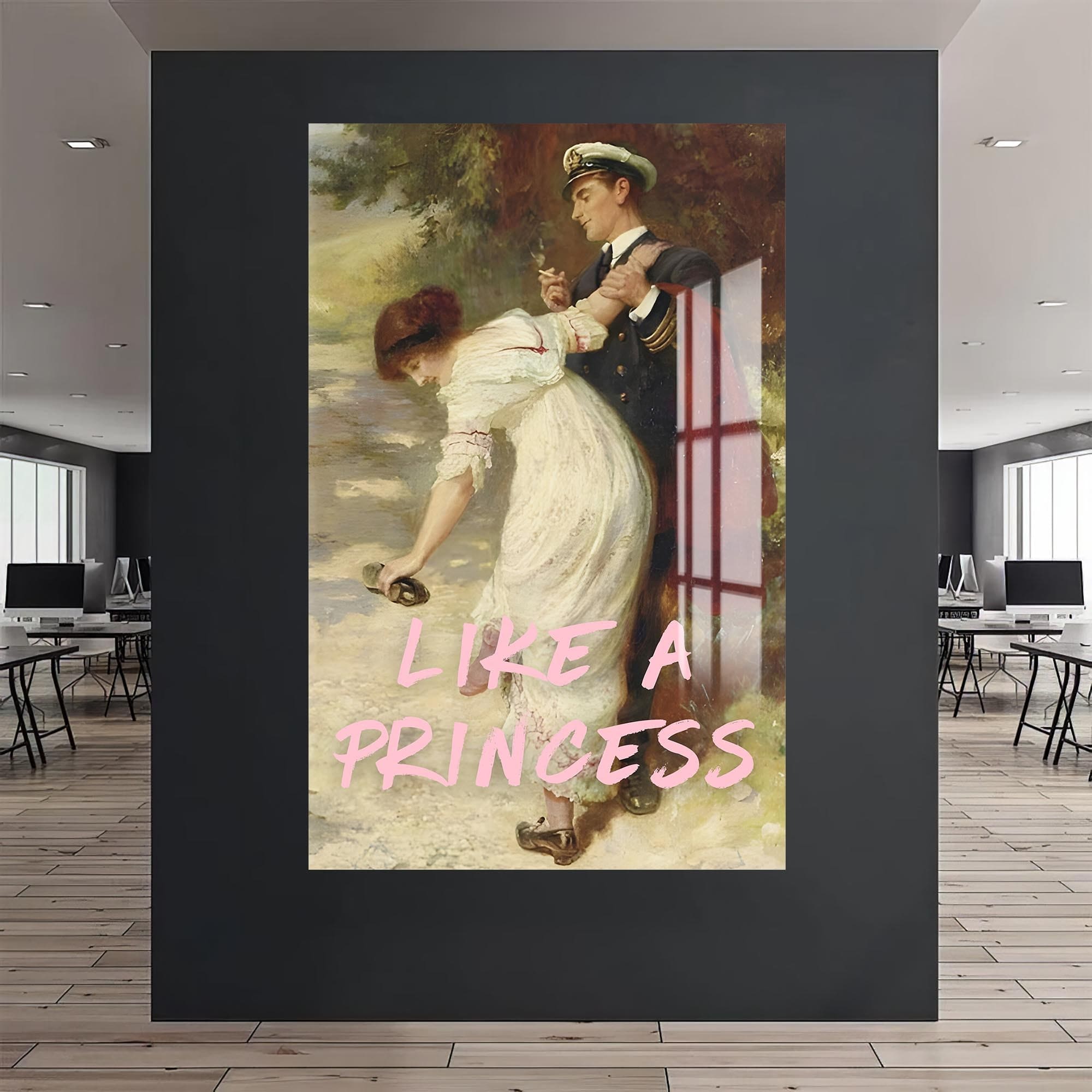 Artronauts Glass Print Like A Princess - Tempered Glass Wall Art