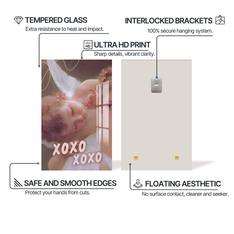 Artronauts Glass Print XOXO XOXO - Tempered Glass Wall Art