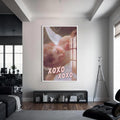 Artronauts Glass Print S | 72x46 cm | 28.3"x18.1" / White XOXO XOXO - Tempered Glass Wall Art