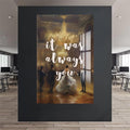 Artronauts Glass Print It Was Always - Tempered Glass Wall Art