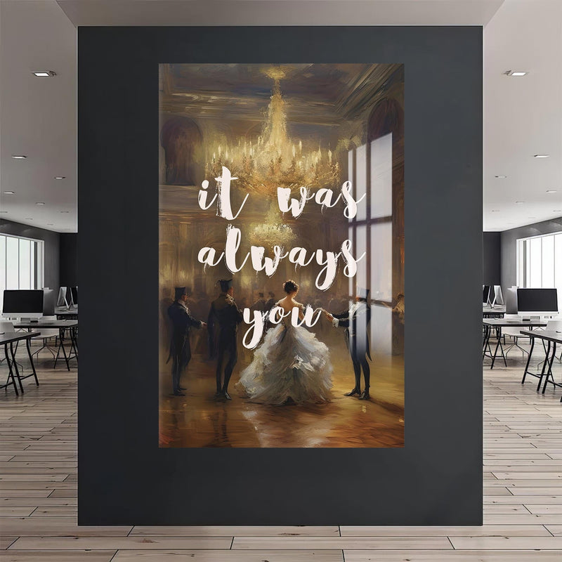 Artronauts Glass Print It Was Always - Tempered Glass Wall Art