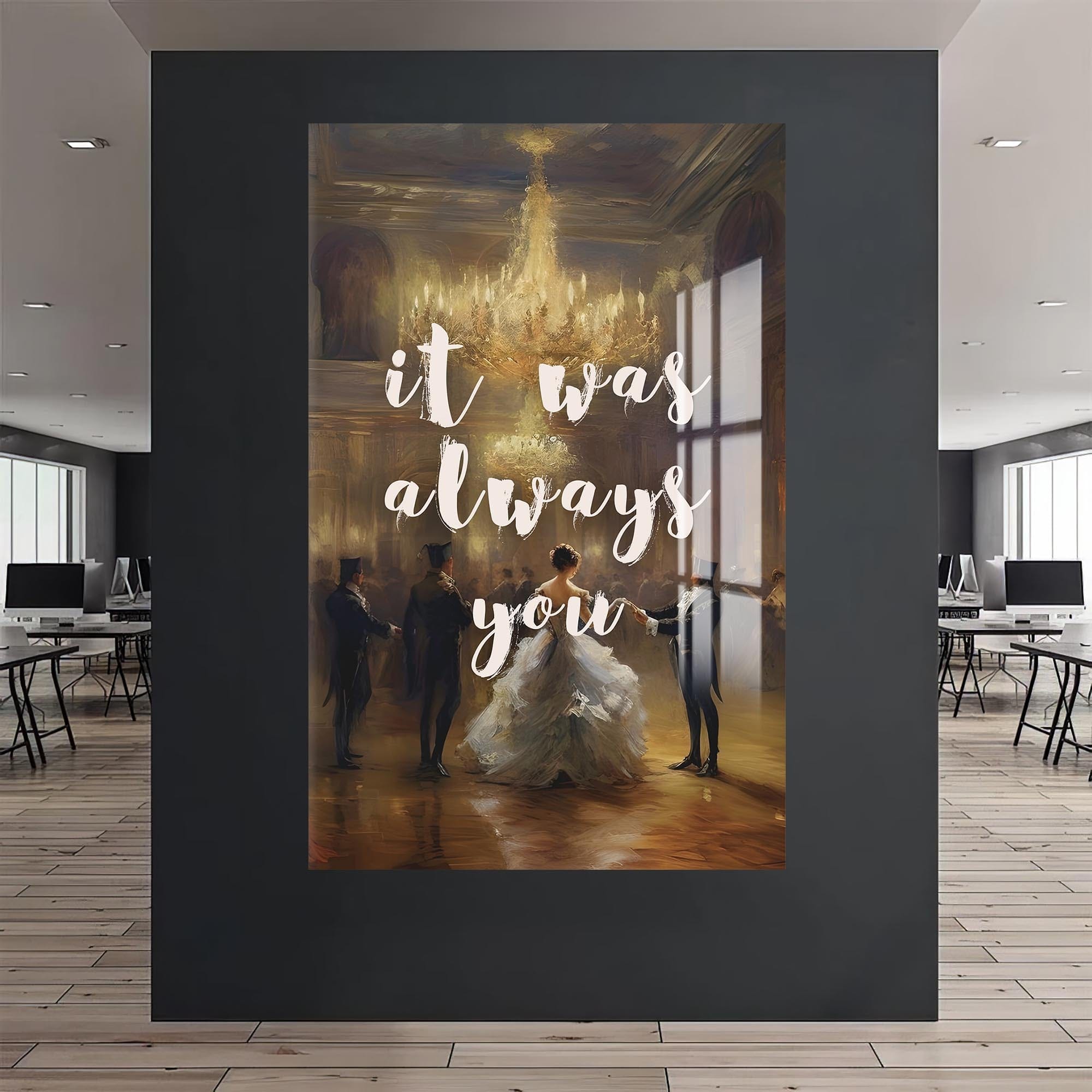 Artronauts Glass Print It Was Always - Tempered Glass Wall Art