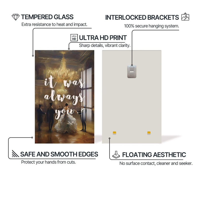 Artronauts Glass Print It Was Always - Tempered Glass Wall Art
