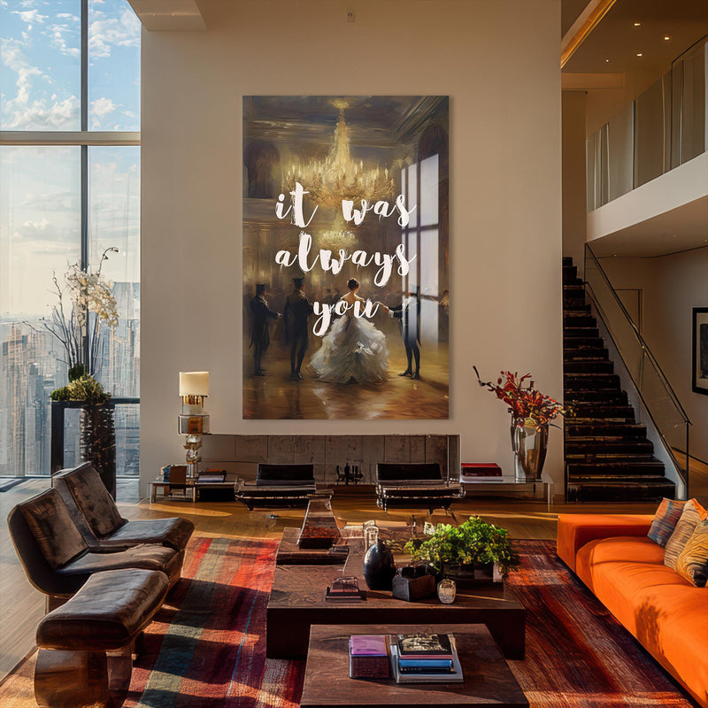 Artronauts Glass Print It Was Always - Tempered Glass Wall Art