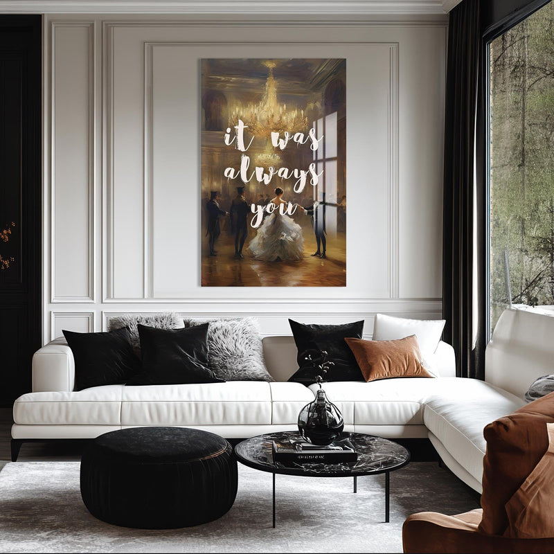 Artronauts Glass Print It Was Always - Tempered Glass Wall Art