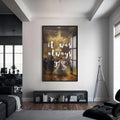 Artronauts Glass Print S | 72x46 cm | 28.3"x18.1" / Black It Was Always - Tempered Glass Wall Art