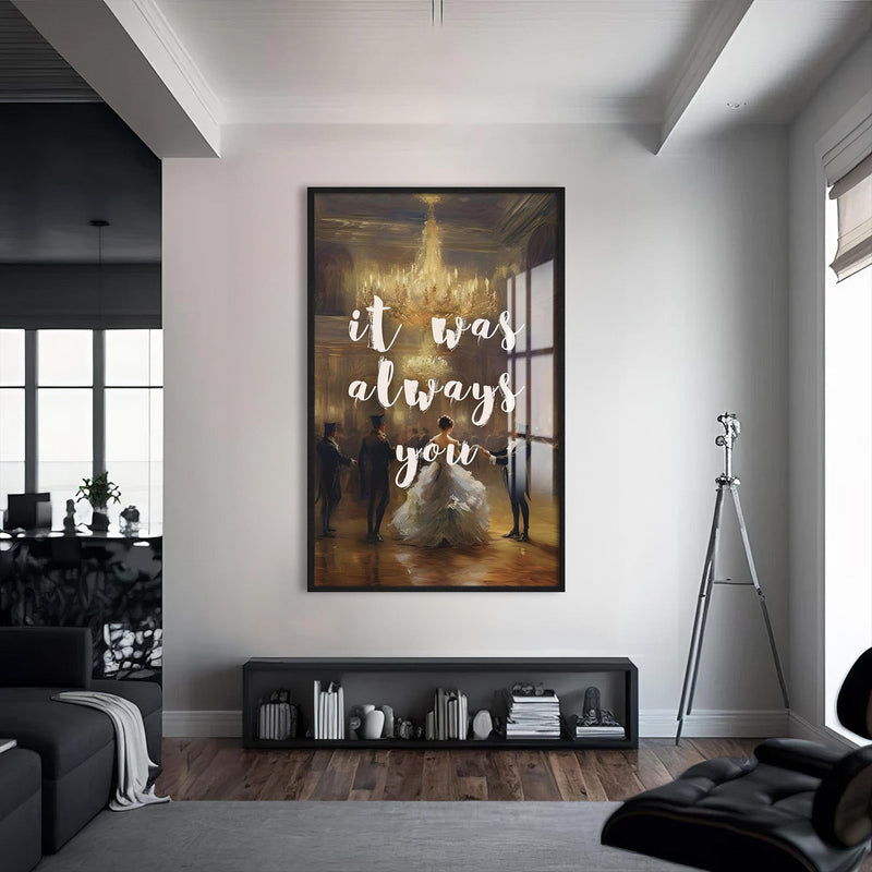 Artronauts Glass Print S | 72x46 cm | 28.3"x18.1" / Black It Was Always - Tempered Glass Wall Art
