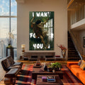 Artronauts Glass Print I Want Forever - Tempered Glass Wall Art