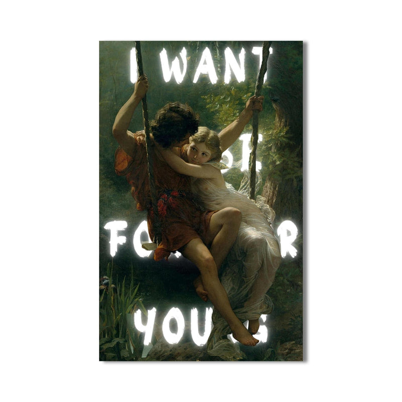 Artronauts Glass Print I Want Forever - Tempered Glass Wall Art