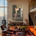 Artronauts Glass Print Hugs And Kisses - Tempered Glass Wall Art