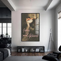 Artronauts Glass Print S | 72x46 cm | 28.3"x18.1" / Black Hugs And Kisses - Tempered Glass Wall Art