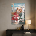 Artronauts Glass Print Stupid Cupid - Tempered Glass Wall Art