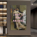 Artronauts Glass Print Love Is The Answer - Tempered Glass Wall Art