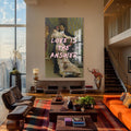 Artronauts Glass Print Love Is The Answer - Tempered Glass Wall Art