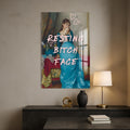 Artronauts Glass Print Resting Bitch Face - Tempered Glass Wall Art
