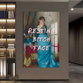 Artronauts Glass Print Resting Bitch Face - Tempered Glass Wall Art