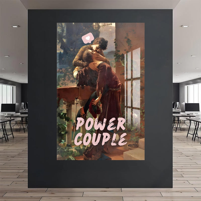 Artronauts Glass Print Power Couple - Tempered Glass Wall Art