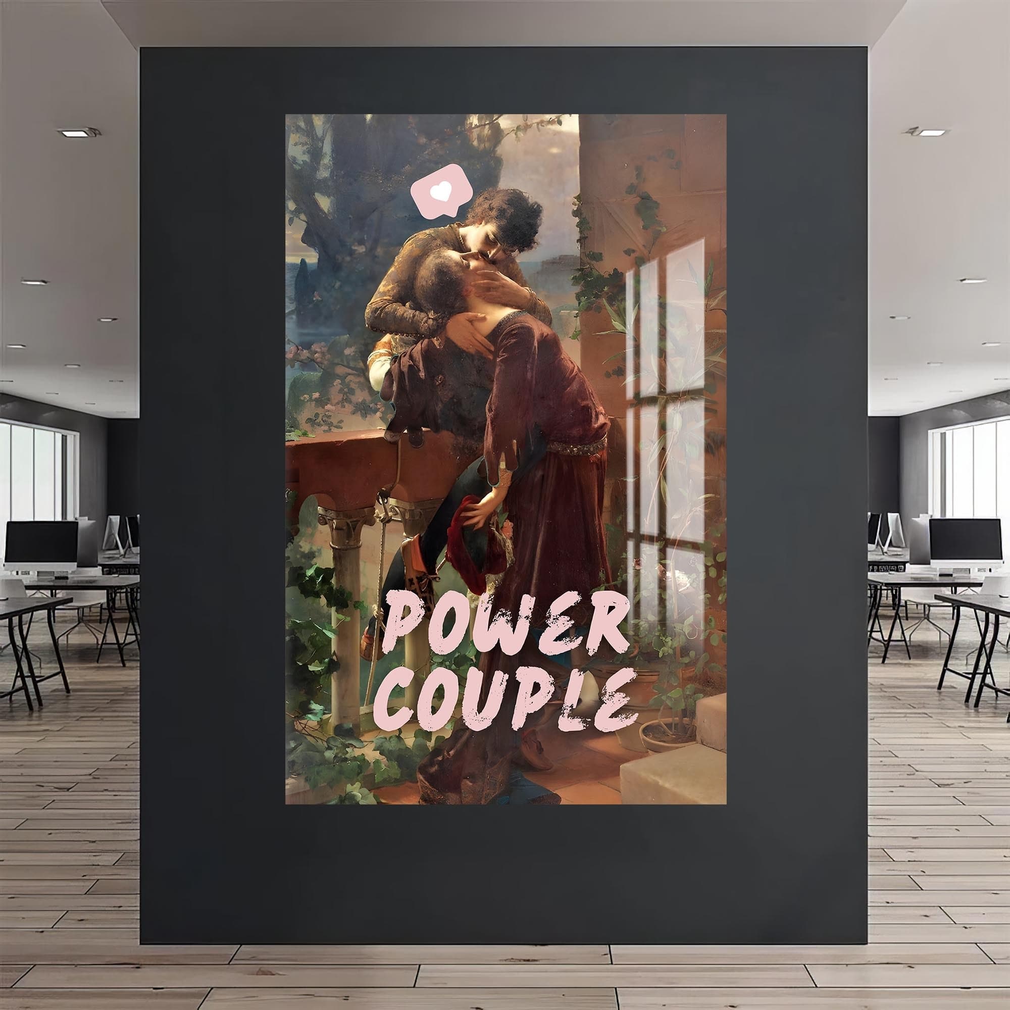 Artronauts Glass Print Power Couple - Tempered Glass Wall Art