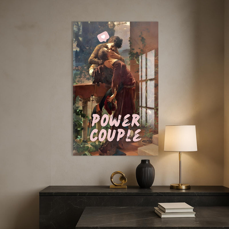 Artronauts Glass Print Power Couple - Tempered Glass Wall Art