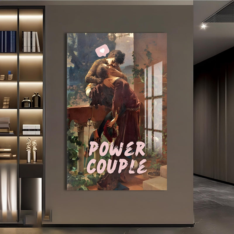 Artronauts Glass Print Power Couple - Tempered Glass Wall Art
