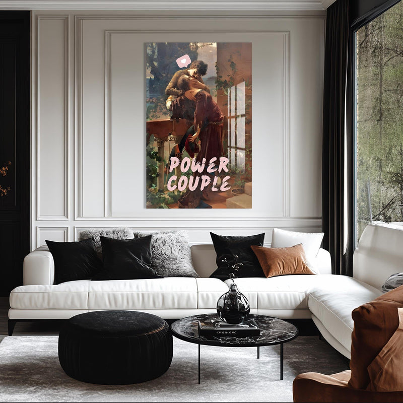Artronauts Glass Print Power Couple - Tempered Glass Wall Art