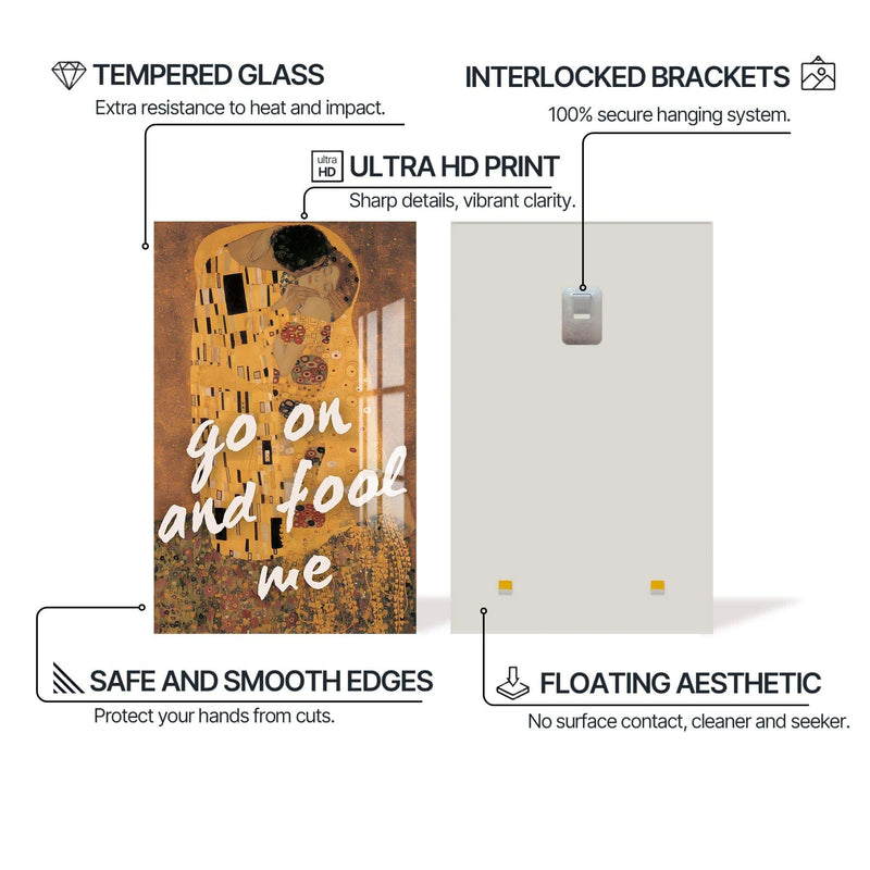 Artronauts Glass Print Go On Look Me - Tempered Glass Wall Art