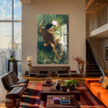 Artronauts Glass Print Vintage Swing Romance - Tempered Glass Wall Art