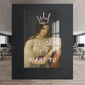 Artronauts Glass Print I’ll Cry If I Want To - Tempered Glass Wall Art