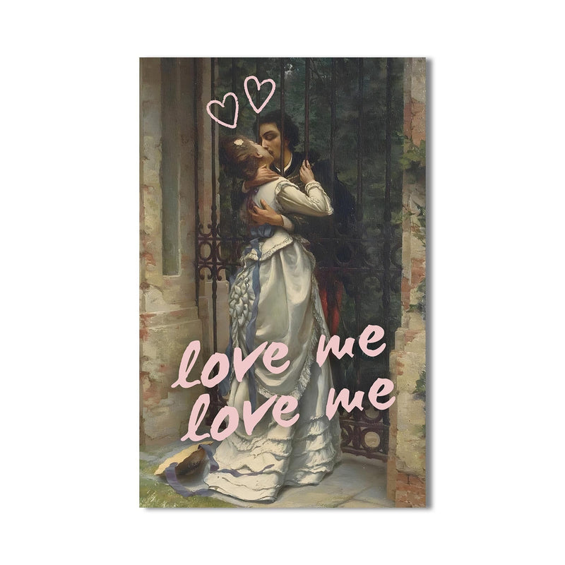 Artronauts Glass Print Love Me Love Me - Tempered Glass Wall Art