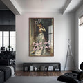 Artronauts Glass Print S | 72x46 cm | 28.3"x18.1" / Walnut Love Me Love Me - Tempered Glass Wall Art