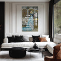 Artronauts Glass Print Valentine Flowers Quote - Tempered Glass Wall Art