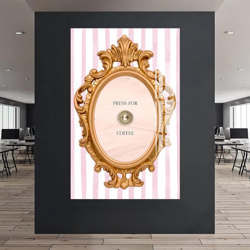 Artronauts Glass Print Press For Coffee - Tempered Glass Wall Art