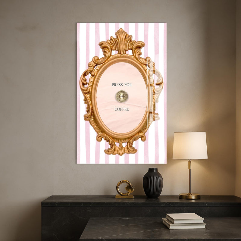 Artronauts Glass Print Press For Coffee - Tempered Glass Wall Art