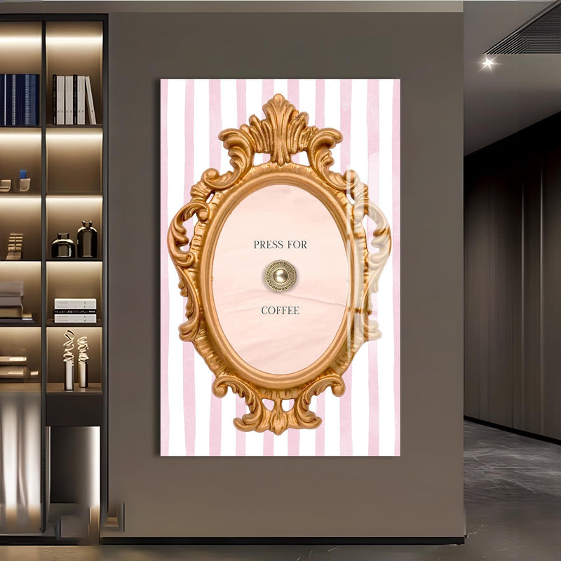 Artronauts Glass Print Press For Coffee - Tempered Glass Wall Art