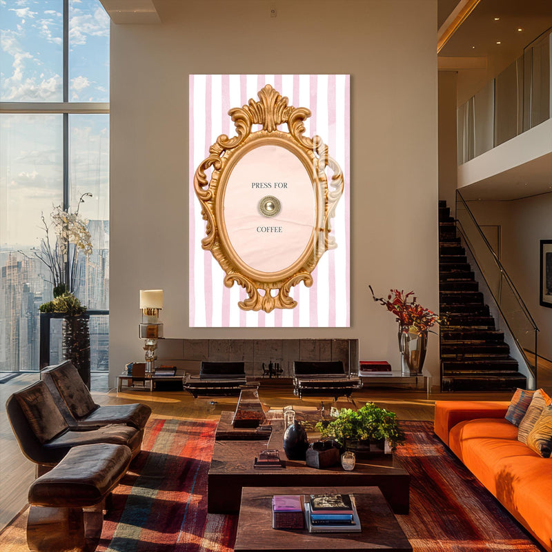 Artronauts Glass Print Press For Coffee - Tempered Glass Wall Art