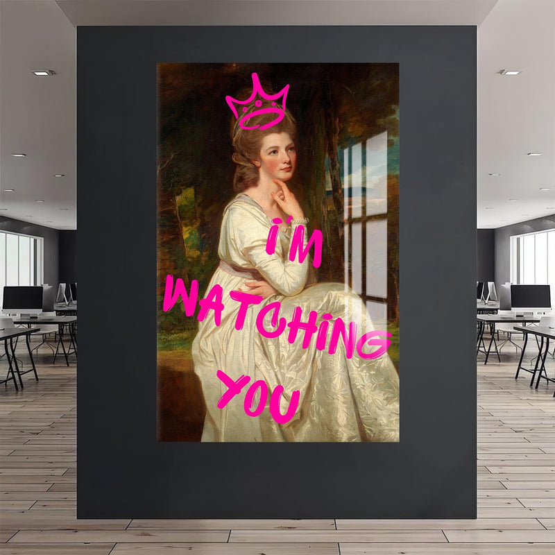 Artronauts Glass Print I’m Watching You - Tempered Glass Wall Art