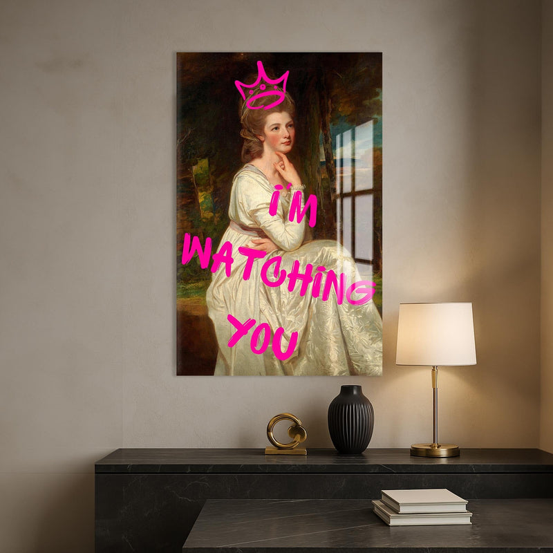 Artronauts Glass Print I’m Watching You - Tempered Glass Wall Art