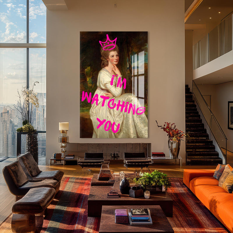 Artronauts Glass Print I’m Watching You - Tempered Glass Wall Art