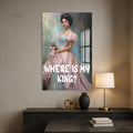 Artronauts Glass Print Where Is My King - Tempered Glass Wall Art