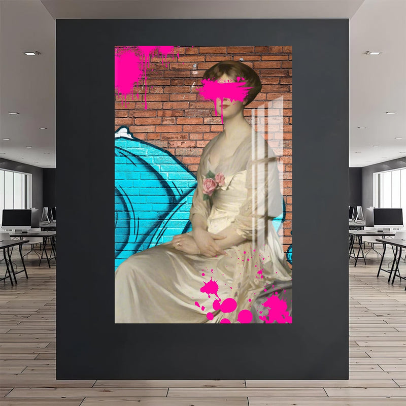 Artronauts Glass Print Graffiti Muse - Tempered Glass Wall Art