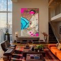 Artronauts Glass Print Graffiti Muse - Tempered Glass Wall Art