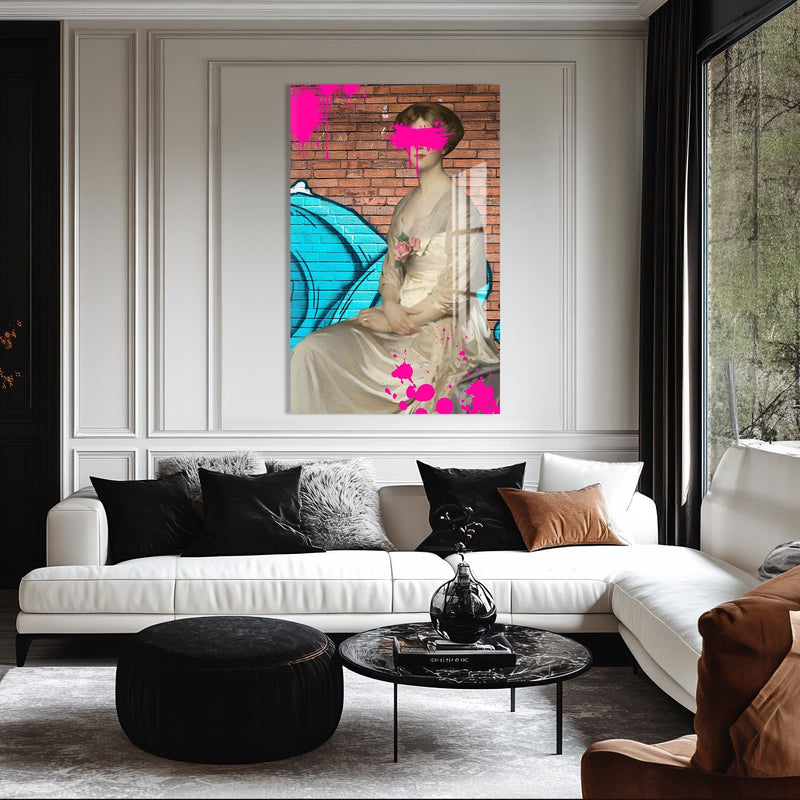 Artronauts Glass Print Graffiti Muse - Tempered Glass Wall Art