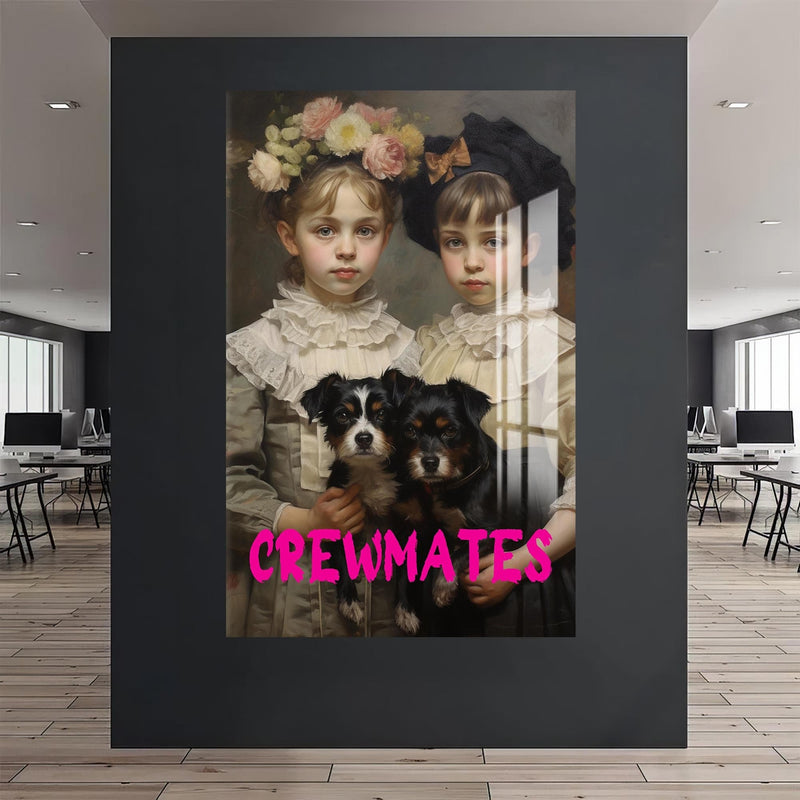 Artronauts Glass Print Crewmates - Tempered Glass Wall Art