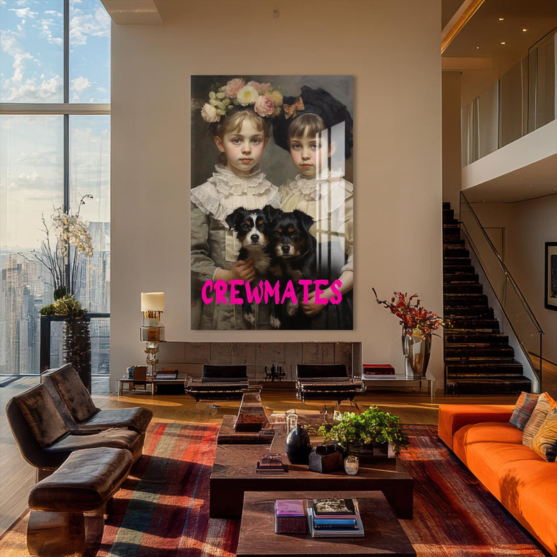 Artronauts Glass Print Crewmates - Tempered Glass Wall Art