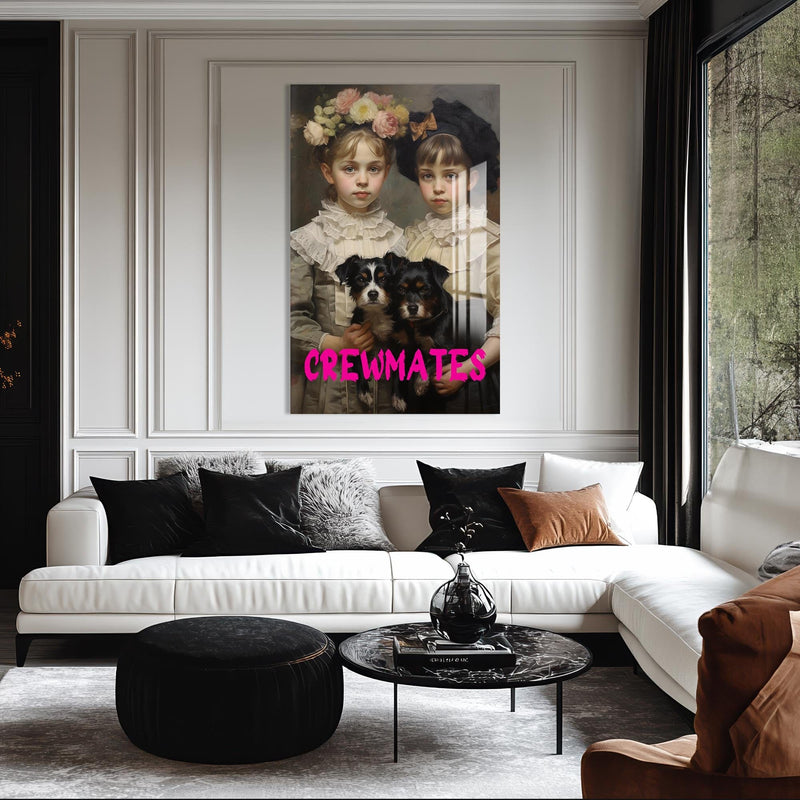 Artronauts Glass Print Crewmates - Tempered Glass Wall Art