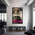 Artronauts Glass Print S | 72x46 cm | 28.3"x18.1" / Black Crewmates - Tempered Glass Wall Art