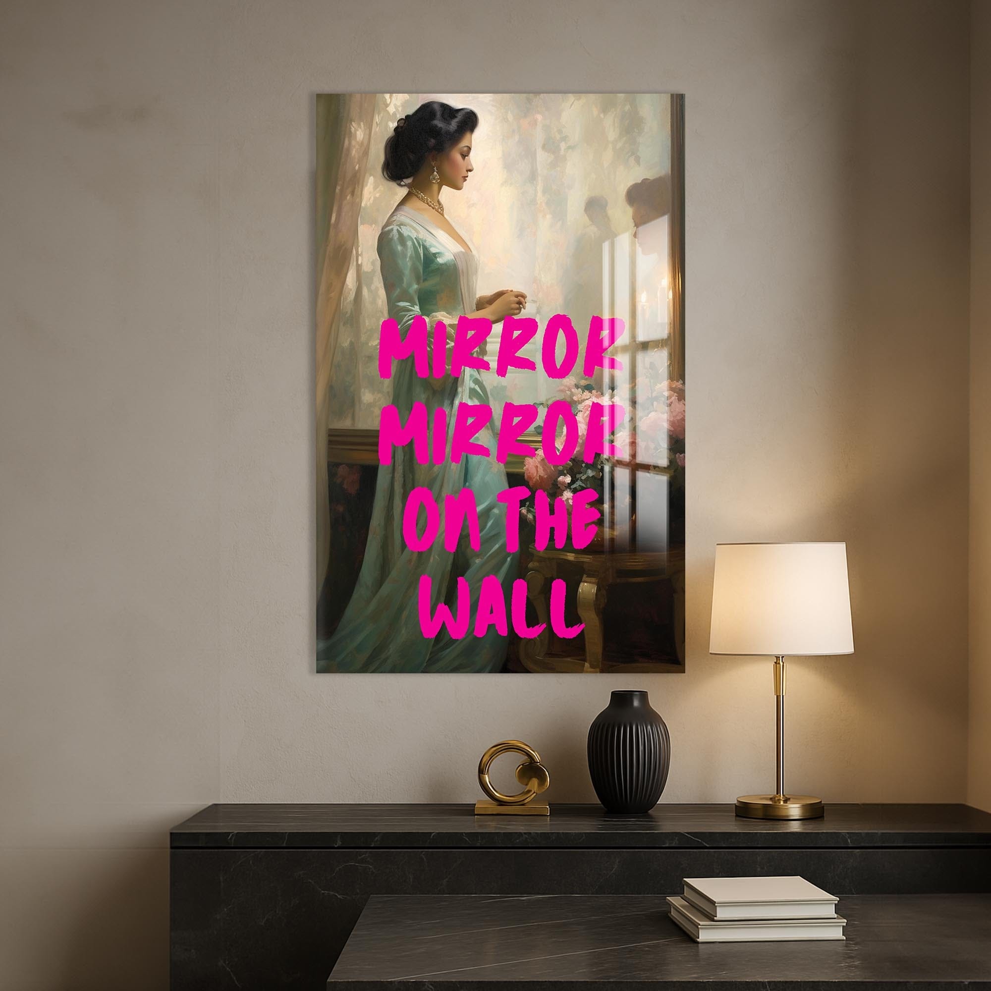 Artronauts Glass Print Mirror Mirror Wall - Tempered Glass Wall Art